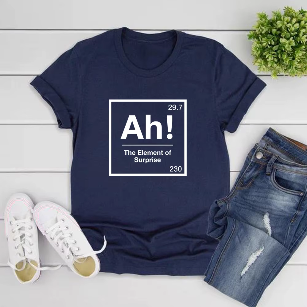 T-shirt « Ah l'élément de la surprise » – Projet Hail Mary – Blague de chimie