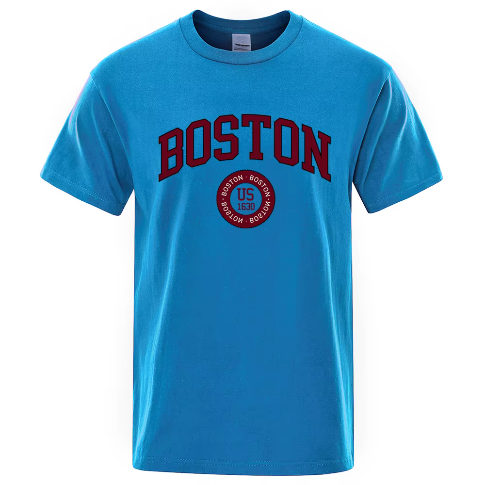 T-shirt en coton imprimé pour hommes