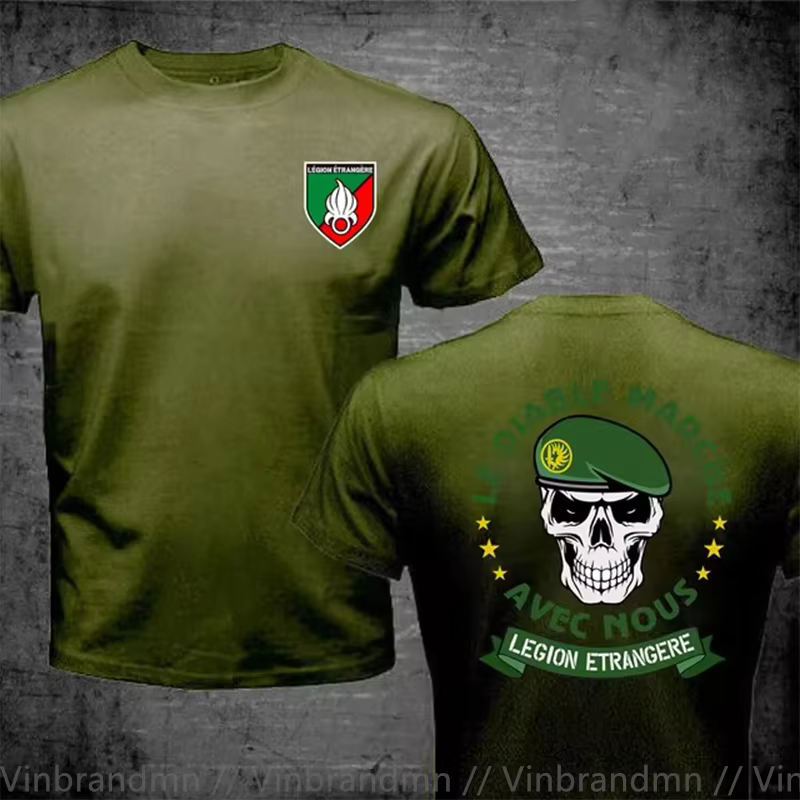 Légion étrangère française Forces spéciales armée de la guerre mondiale T-Shirt hommes Swag