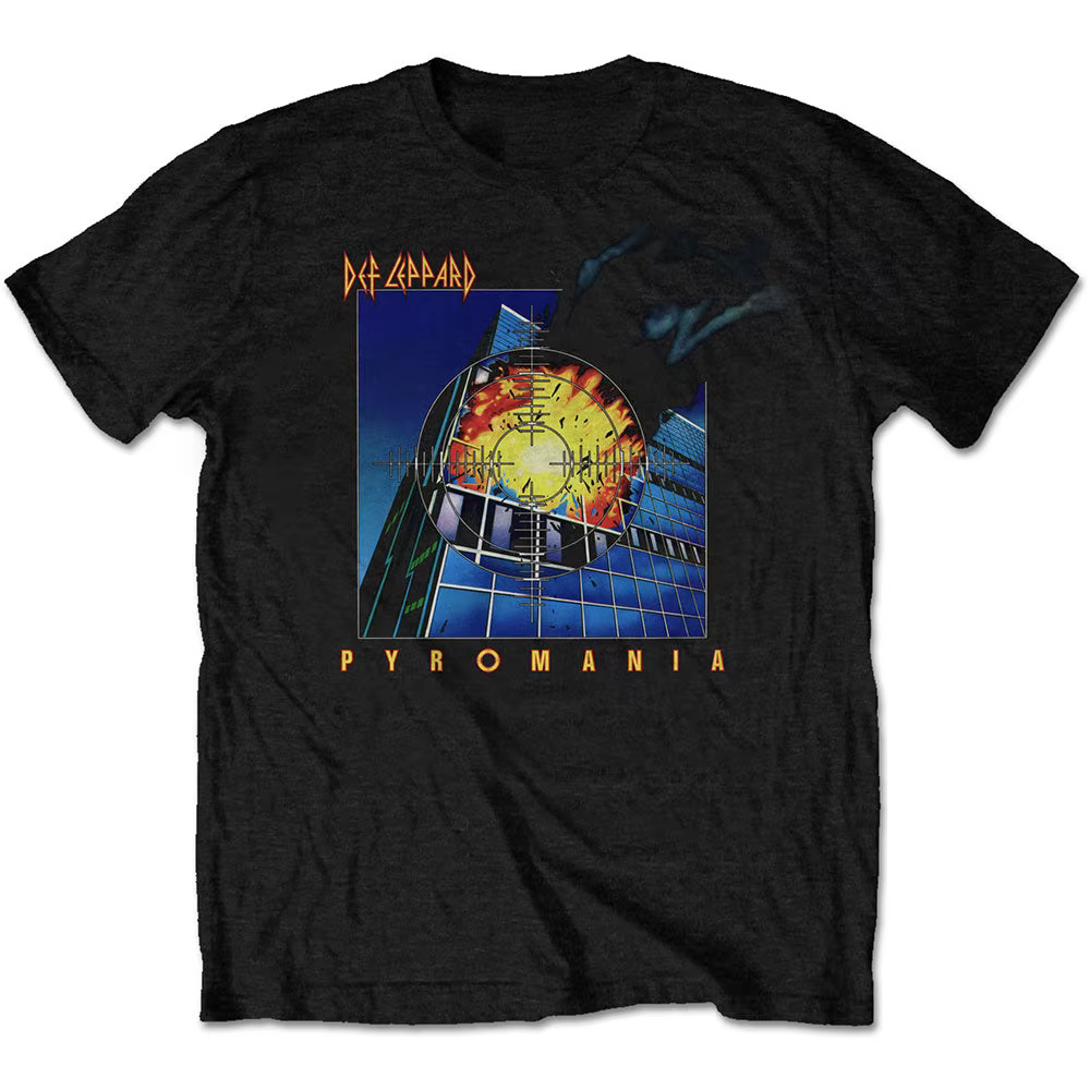 T-Shirt Def Leppard Shatter Band en coton pour hommes et femmes