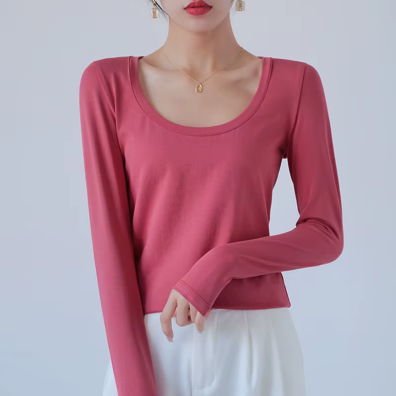 MRMT 2026 Nouveau T-shirt en coton pour femme à manches longues
