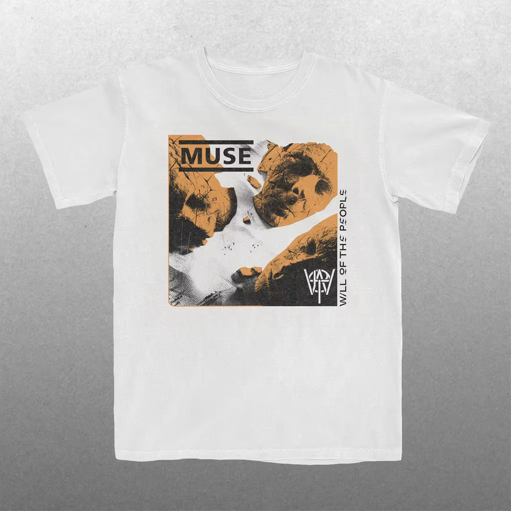 Nouvel album de la groupe Muse 2026. T-shirt en coton pour homme