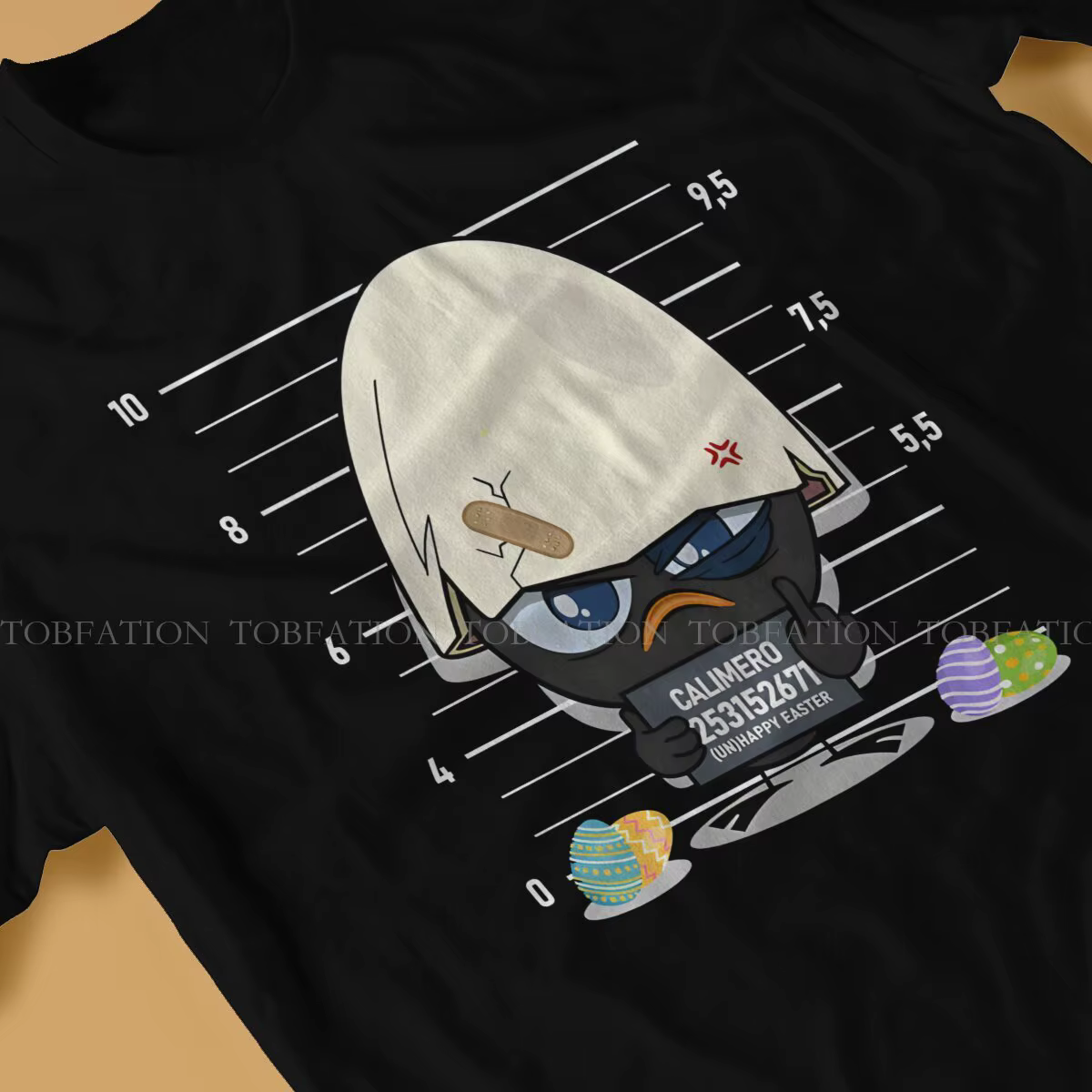 T-shirt homme criminel Calimero dessin animé Animation col rond manches courtes 100% coton