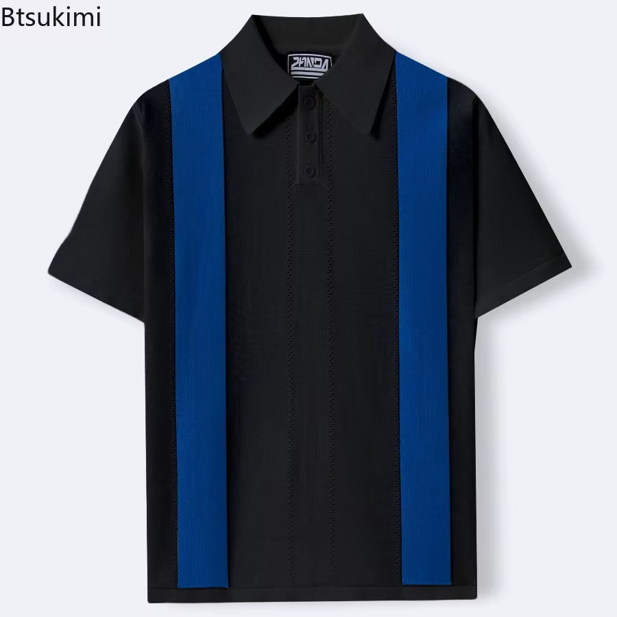 Polo Vintage rayé pour hommes