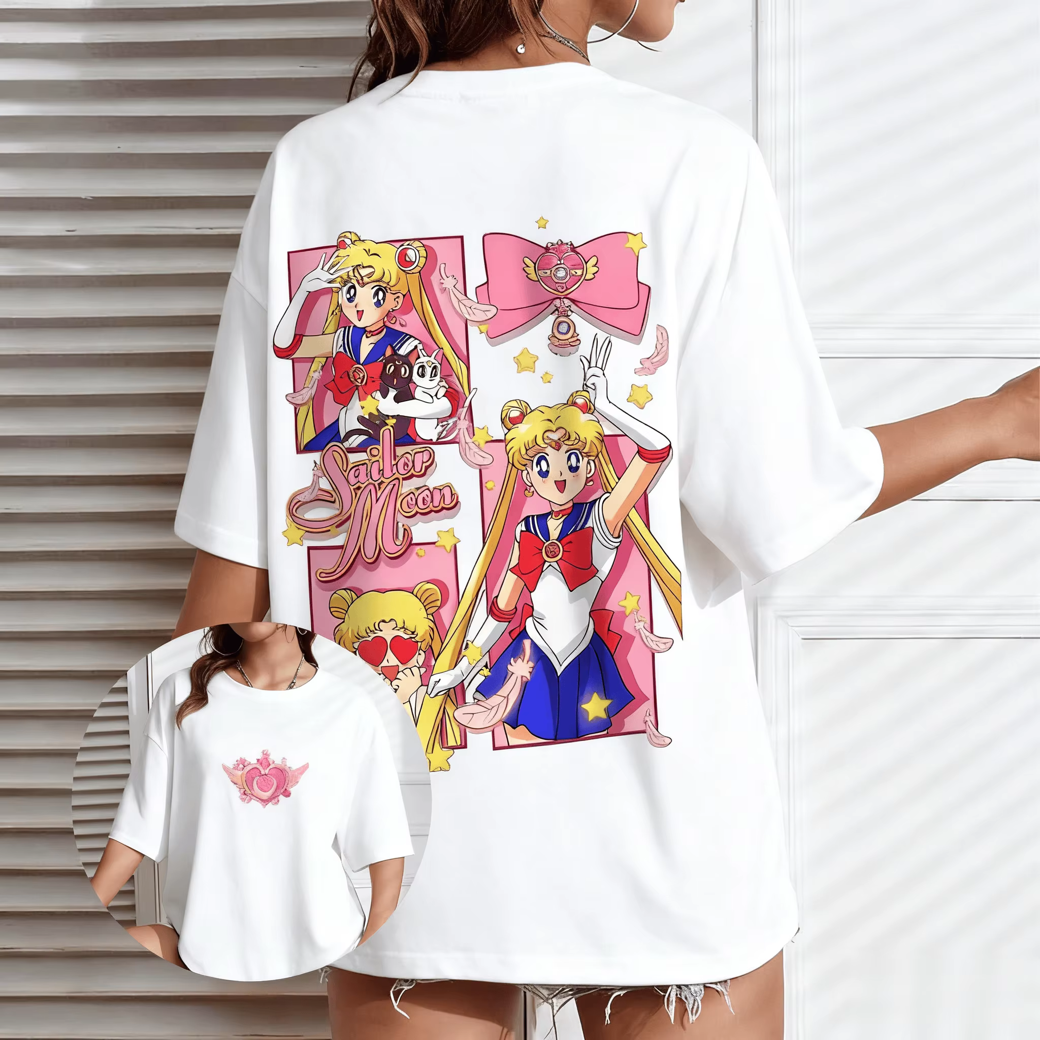 T-shirt Sailor Moon Anime pour homme et femme