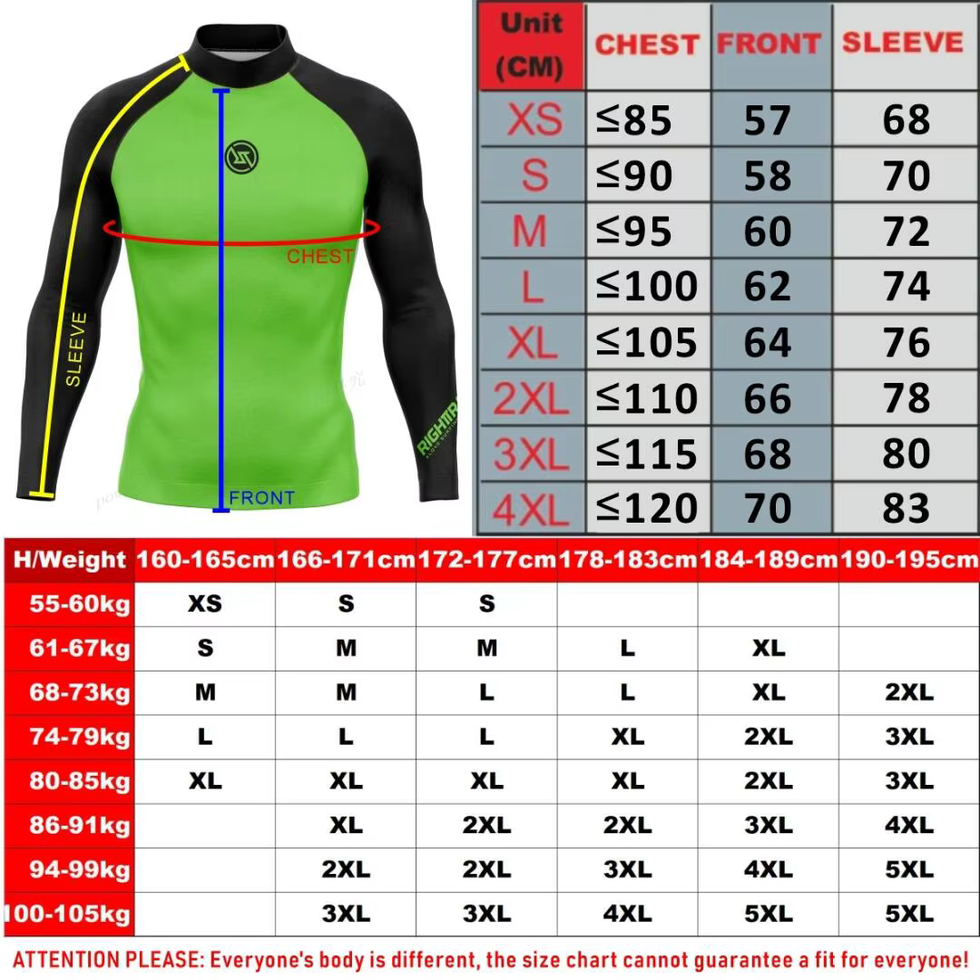Maillot de surf à manches courtes pour hommes