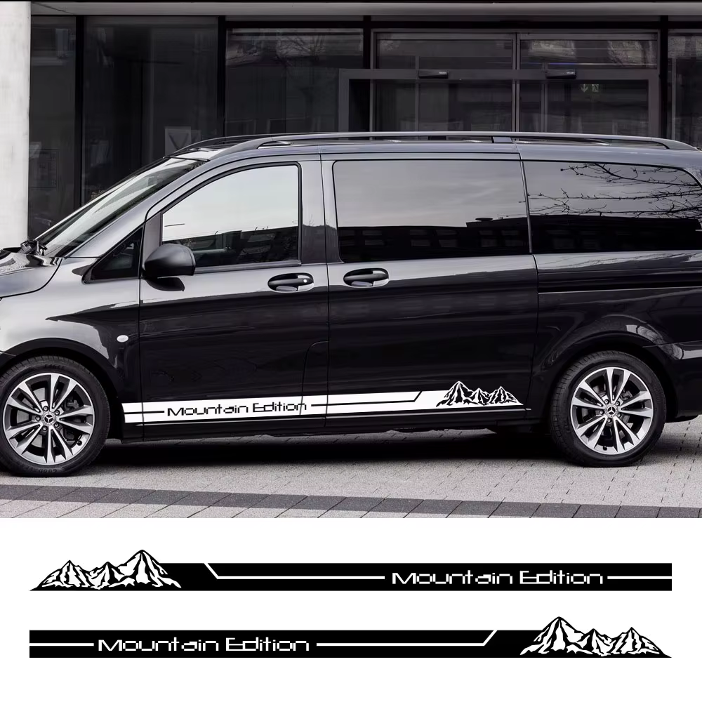 Autocollants édition montagne pour voiture, pour Mercedes Benz Vito classe Viano W638 W639 W447 Marco Polo EQV, accessoires de réglage en vinyle