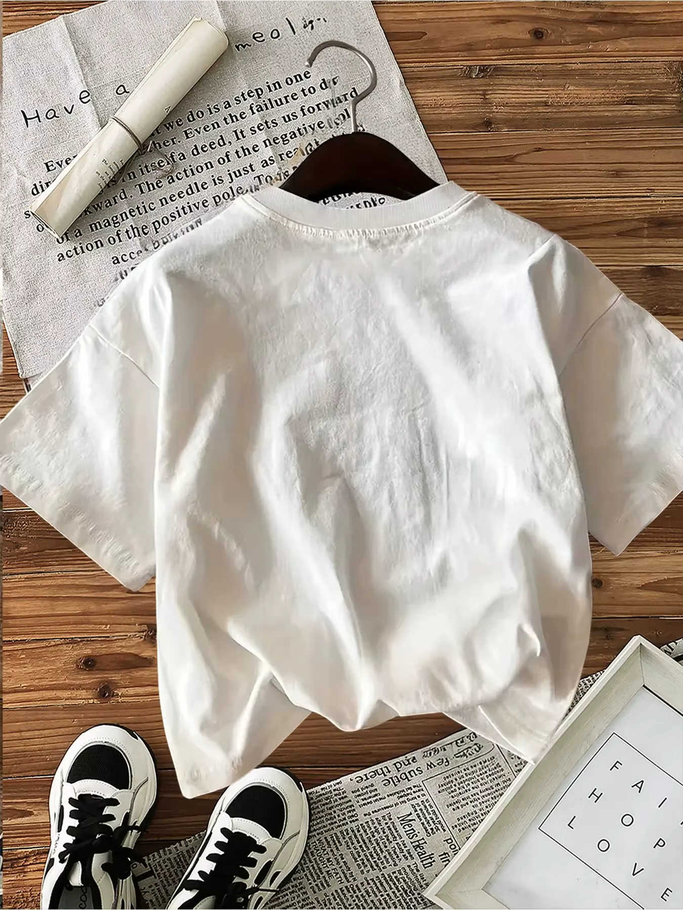Sweet Life Ice Cream - T-shirt confortable à manches courtes et col rond avec imprimé de dessins animés pour l'été