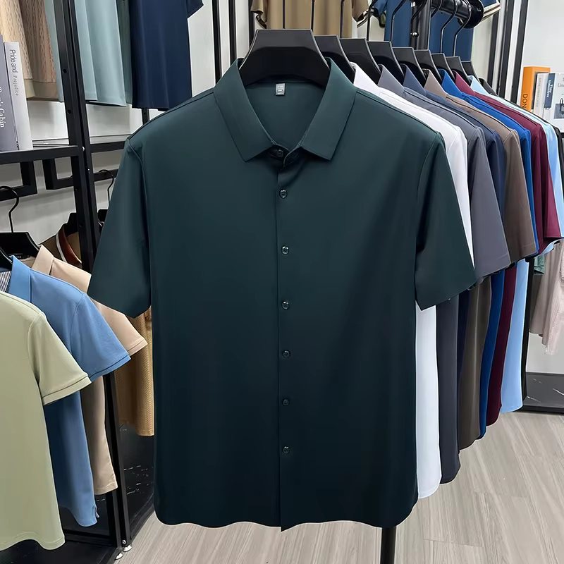Chemise d'été pour homme à manches courtes