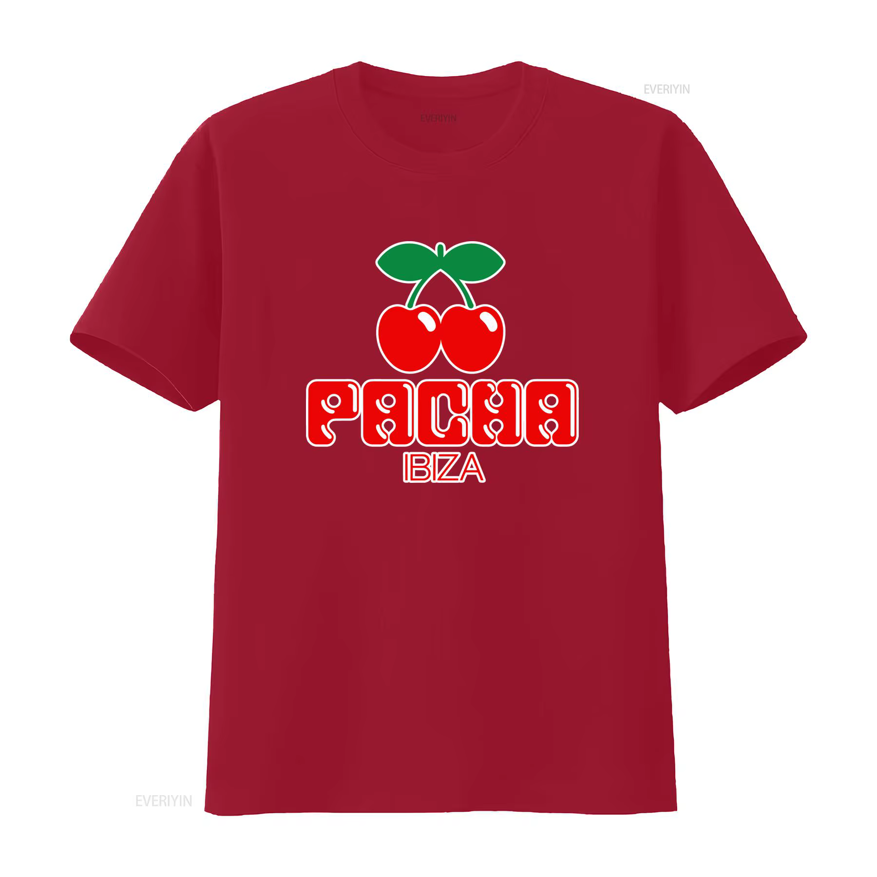 T-shirt Pacha Ibiza Logo Cherry Print pour hommes et femmes