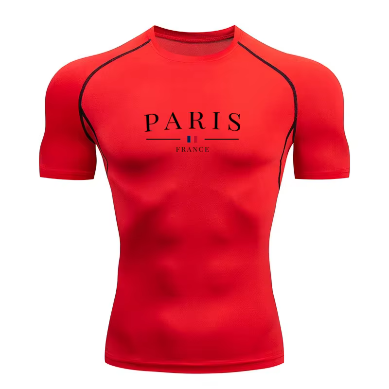 T-shirt de sport moulant pour homme