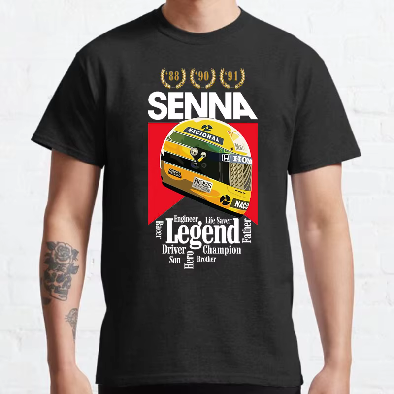 T-shirt imprimé Ayrton Scannelle unisexe