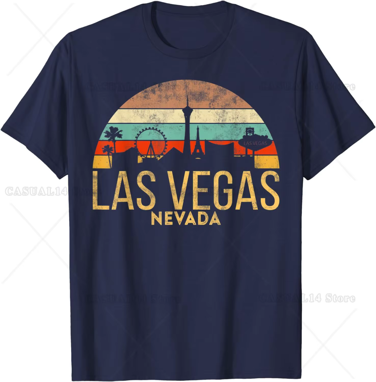 T-shirt vintage TolVEGAS pour hommes et femmes