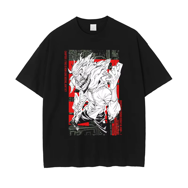 Anime Dan Da Dan t-shirt surdimensionné Vintage lavé Dandadan T-shirts Streetwear rétro Manga Ayase Momo Takakura Ken