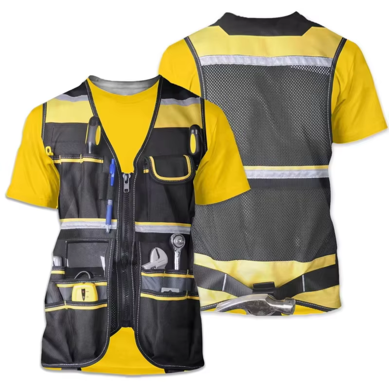 Uniforme de pompier imprimé 3D pour hommes