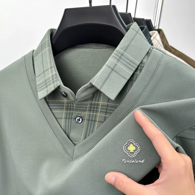 Polo à manches longues pour hommes