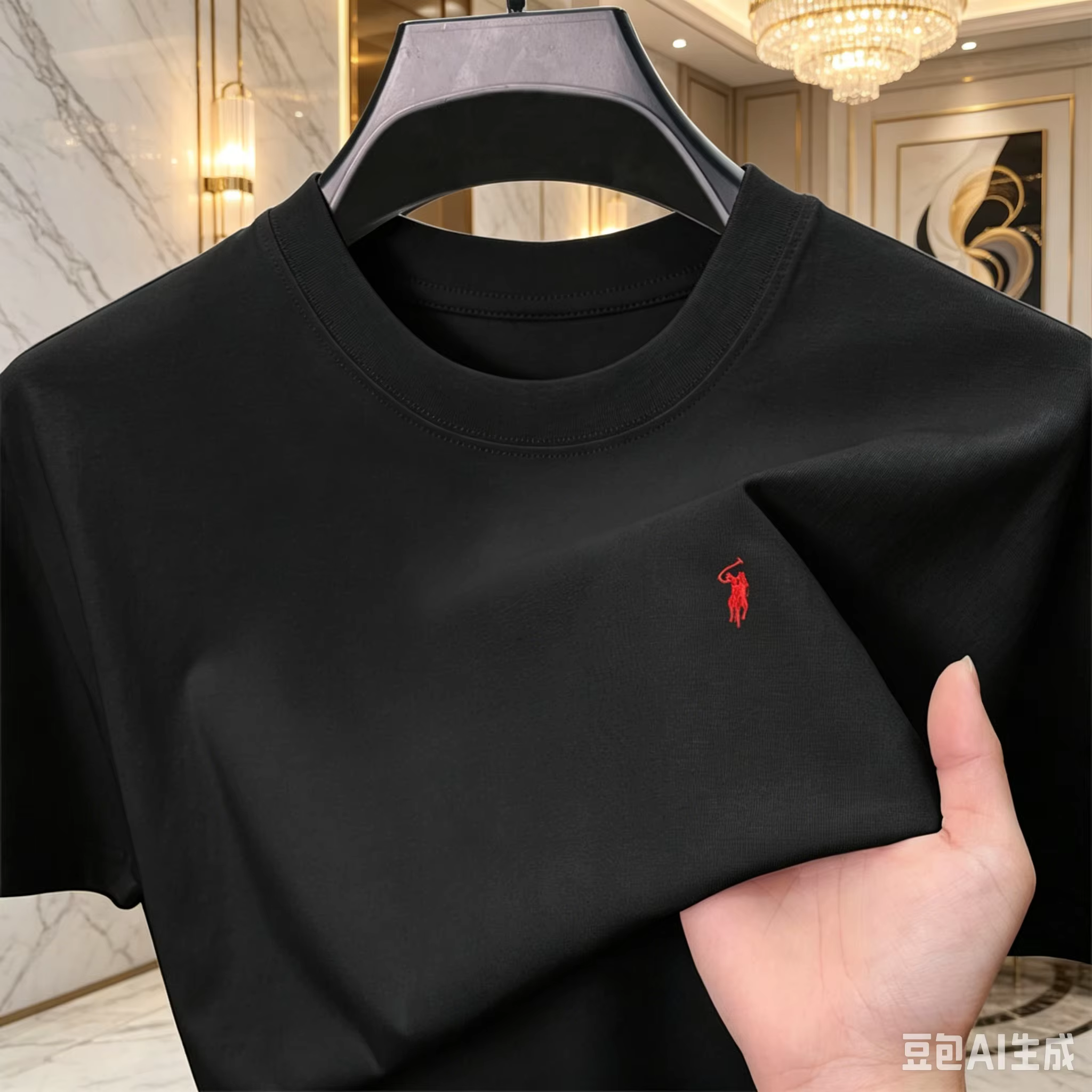 T-shirt basique à col rond pour homme – 100 % coton