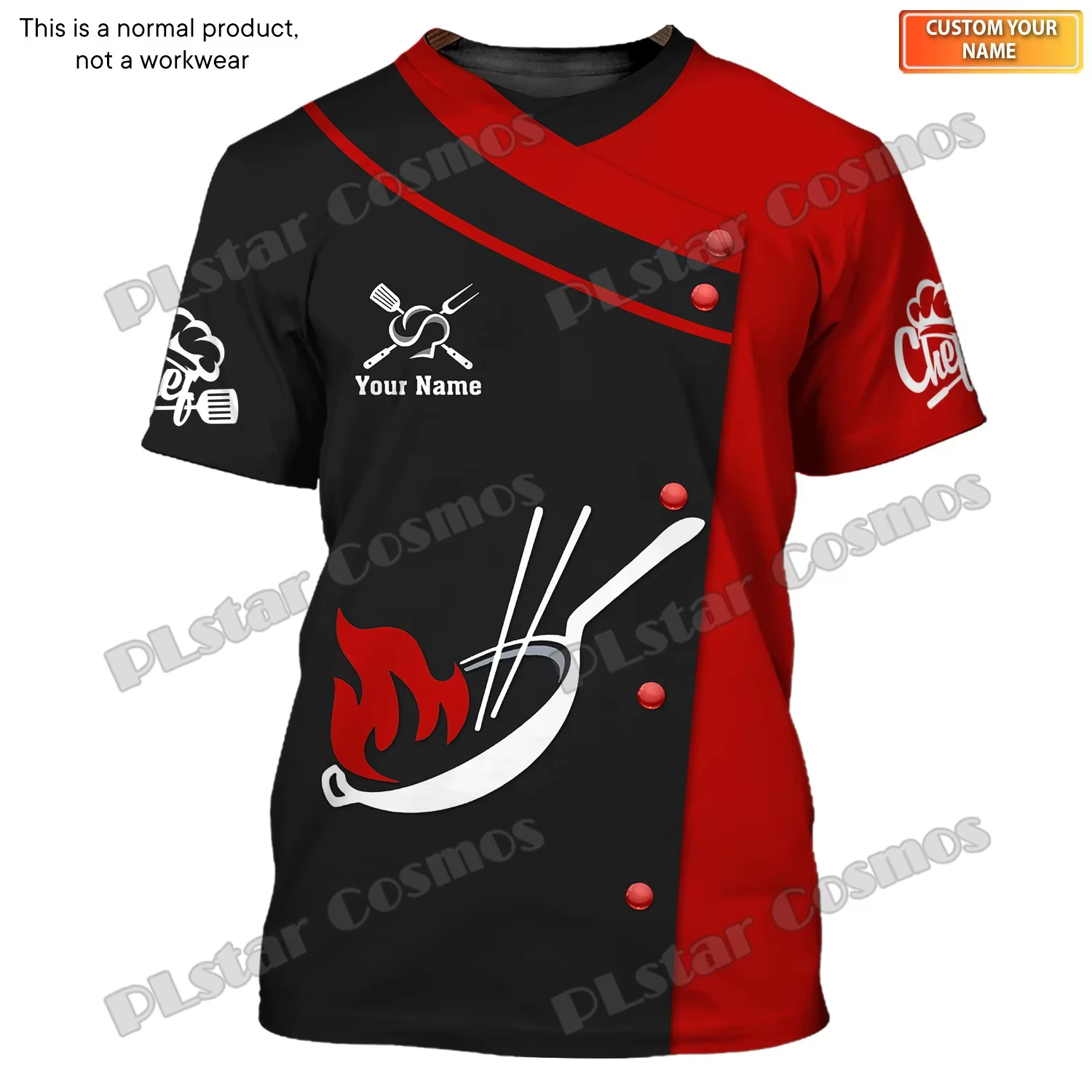PLstar Cosmos-T-shirt décontracté unisexe avec nom personnalisé pour homme