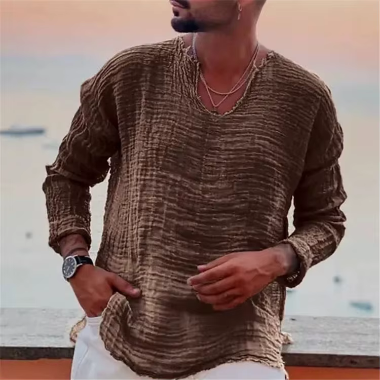 Chemises d'été de Style Viking pour hommes