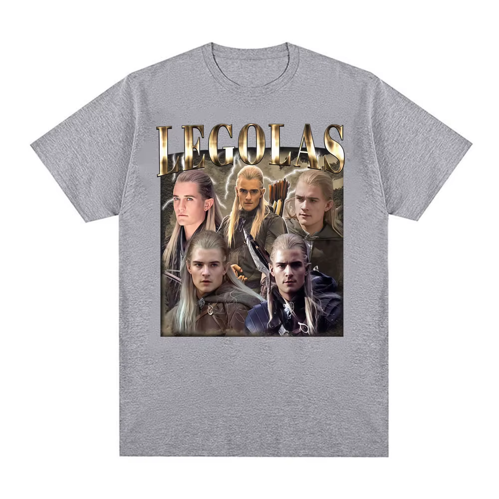 Limité Vintage Legolas film inspiré T-shirts hommes femmes décontracté haute qualité coton T-shirt mode classique