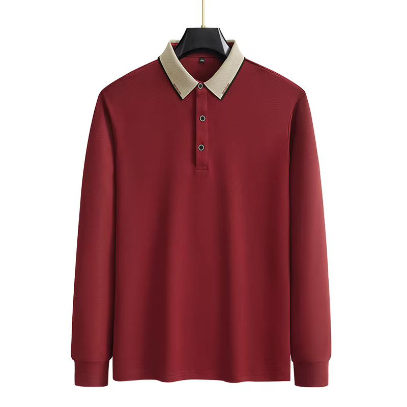 POLO à manches longues pour hommes