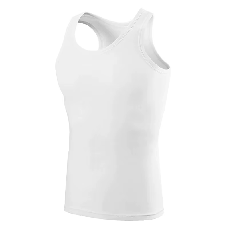 Gilet basique en coton pour hommes, couleur unie, Slim, exercice, T-shirt absorbant la sueur, fond confortable pour personnes d'âge moyen, 1/3 pièces