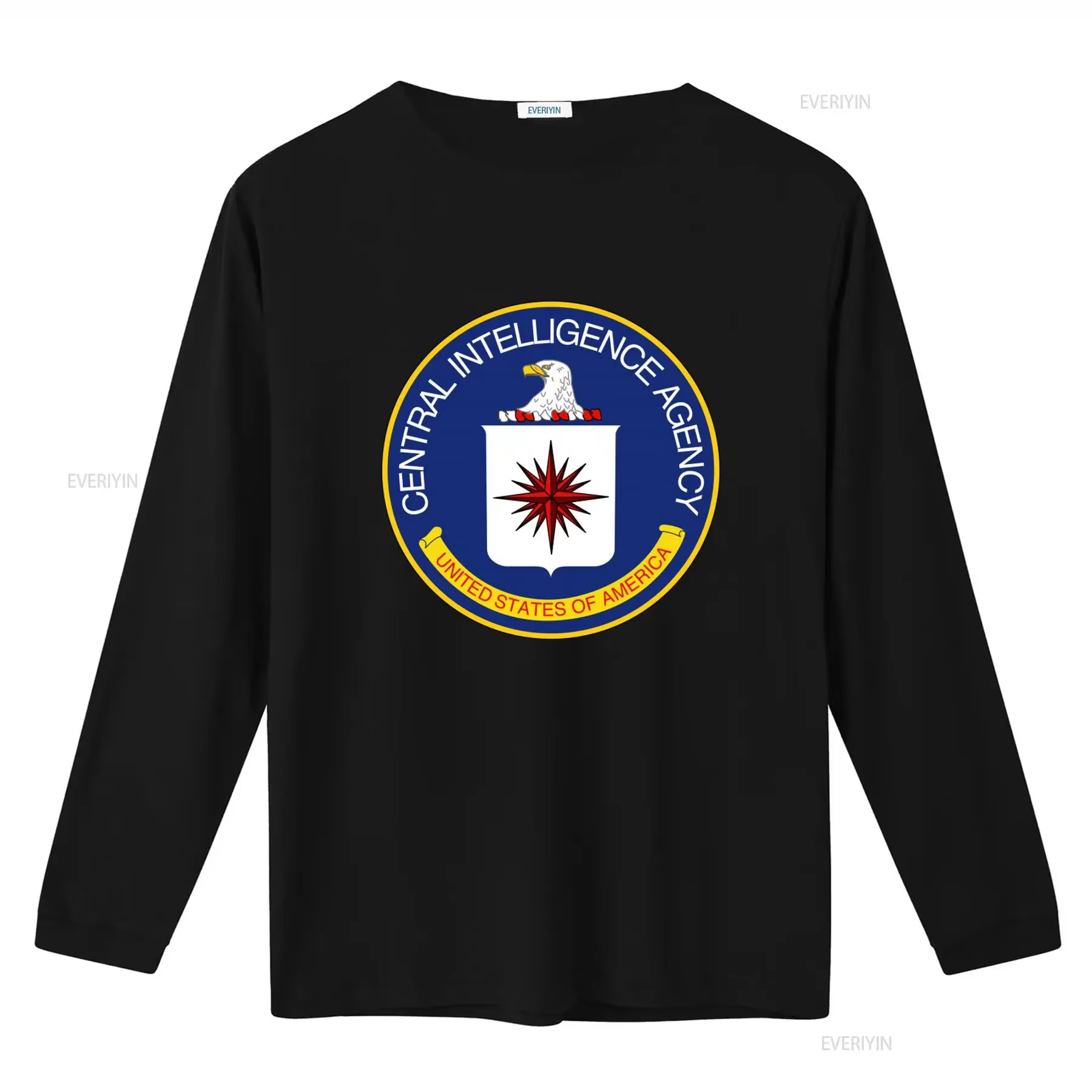 T-shirt en coton avec sceau officiel de l'agence des renseignements centraux américaine