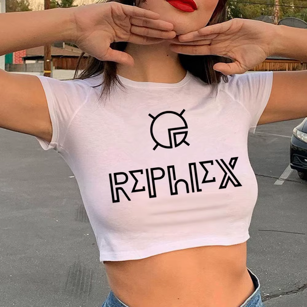 Aphex Twin Tee femmes t-shirt drôle fille graphiste vêtements japonais