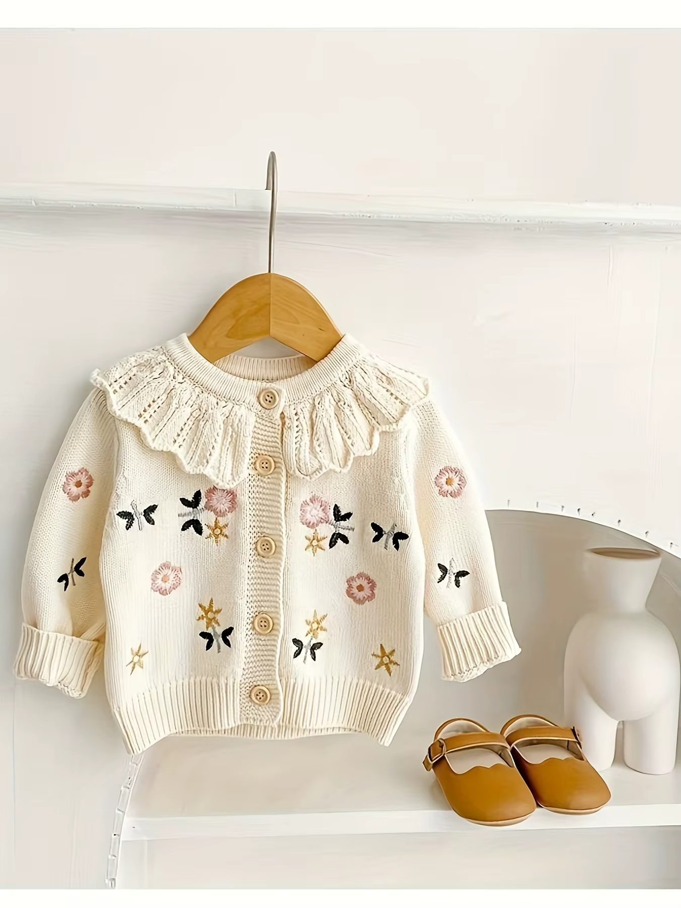 Cardigan tricoté pour bébé fille, haut chaud, Style bébé, automne et hiver