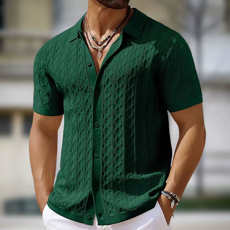 Polo en tricot décontracté pour homme
