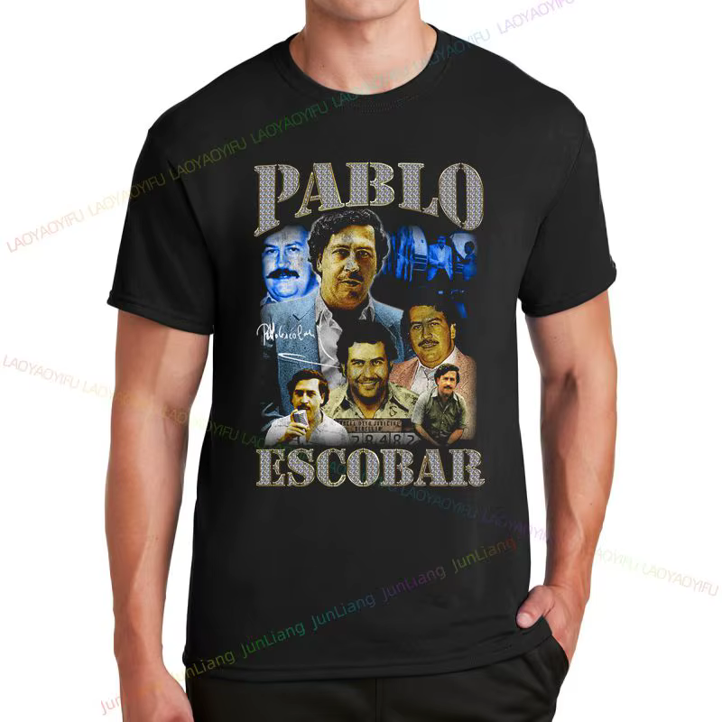 T-shirt unisexe à manches courtes et col rond Escobar Call for Men