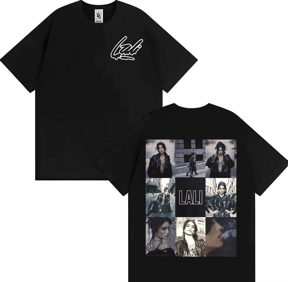 Singer Lali Esposito Tour 2025 Graphic Tee Shirt Men Women Fashion Trending Short Sleeve T-shirt Summer Tops Pure