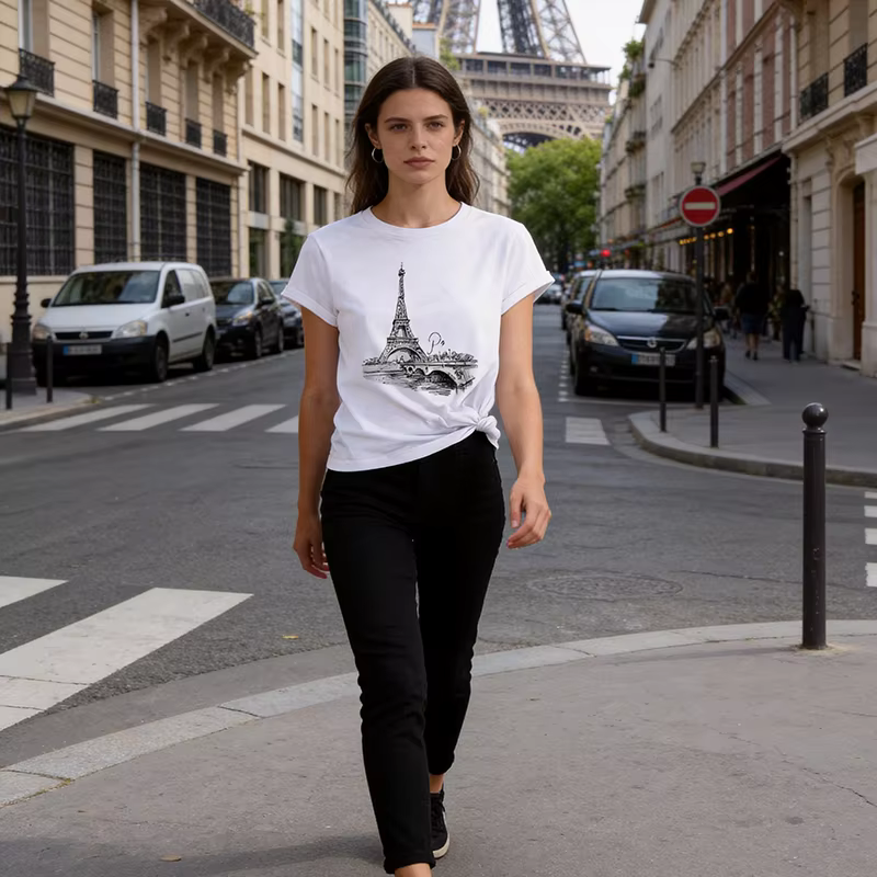 T-shirt pour femme style années 90