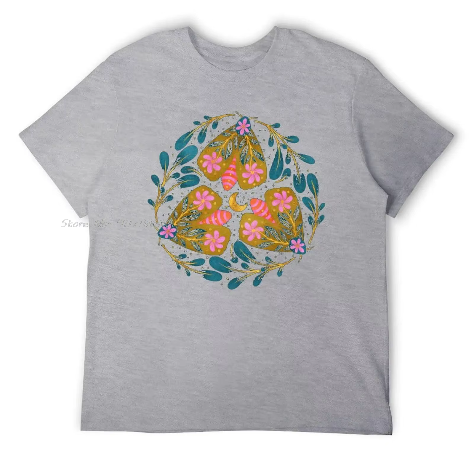 Fête des mères papillons floraux coton T-shirt Hipster unisexe hauts t-shirts drôle activité compétition surdimensionné