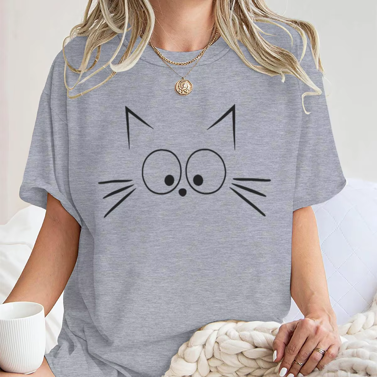 T-shirt unisexe à col rond