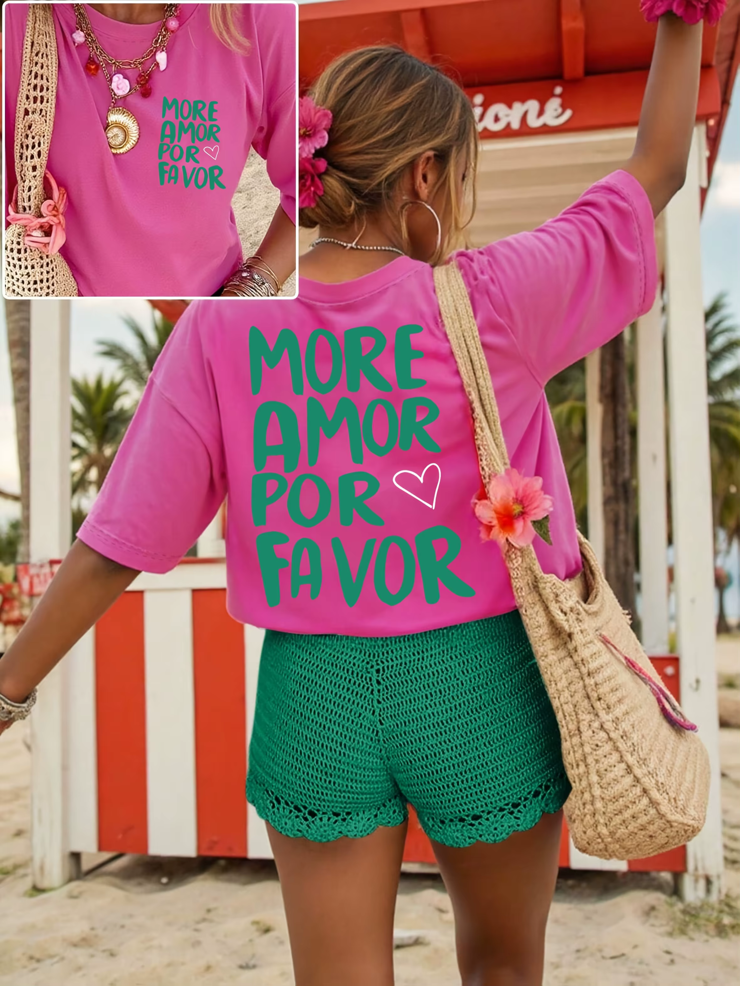 T-shirt pour femme More Amor Por Favor