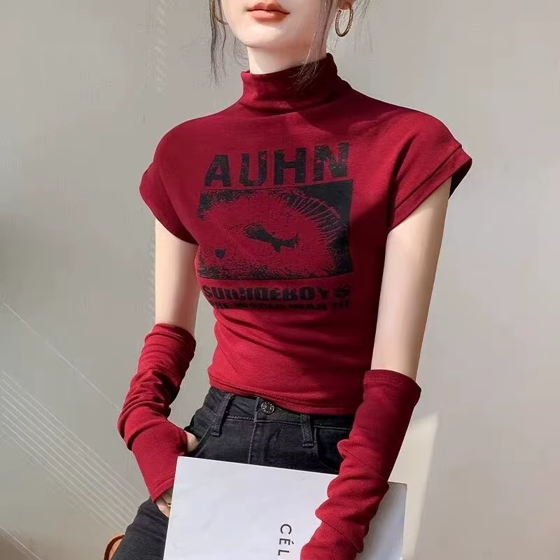 T-shirt à manches détachables pour femmes
