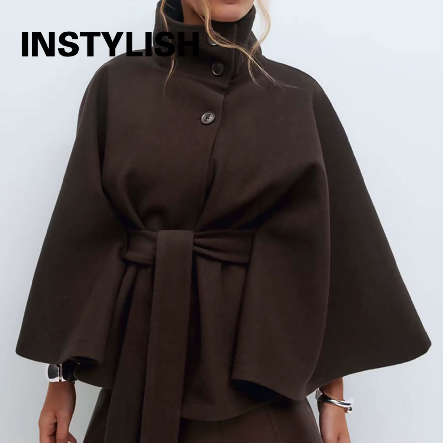 Femmes à lacets col haut vestes