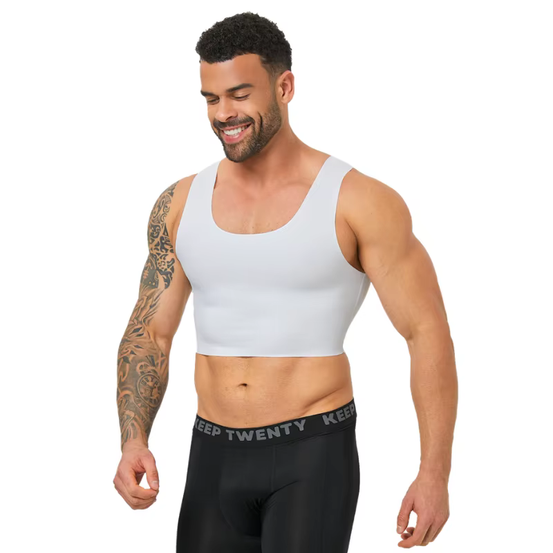 Gilet court façonnant sans couture pour hommes