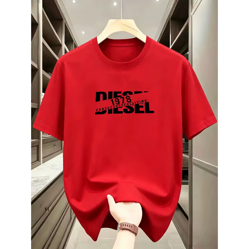 T-shirt à manches courtes et col rond pour homme