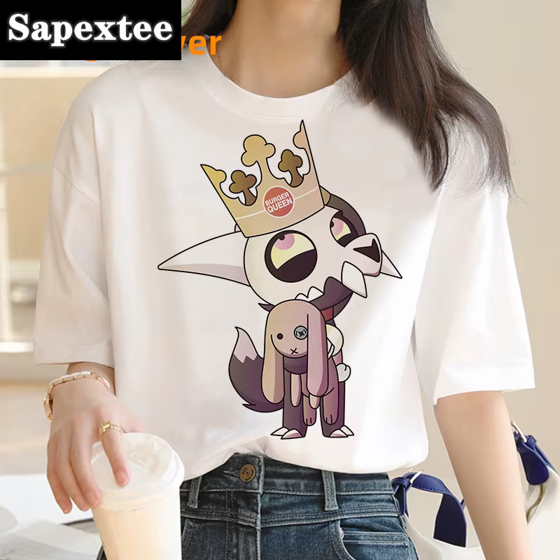 Owl House t petit haut t-shirts femmes streetwear japonais blanc t-shirt drôle