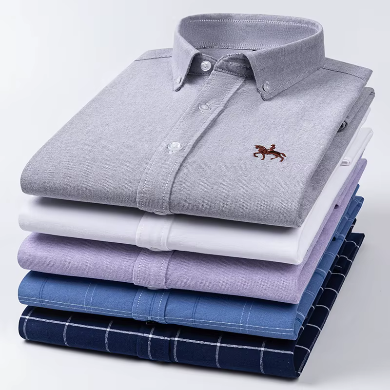 Chemise Oxford 100% coton pour hommes