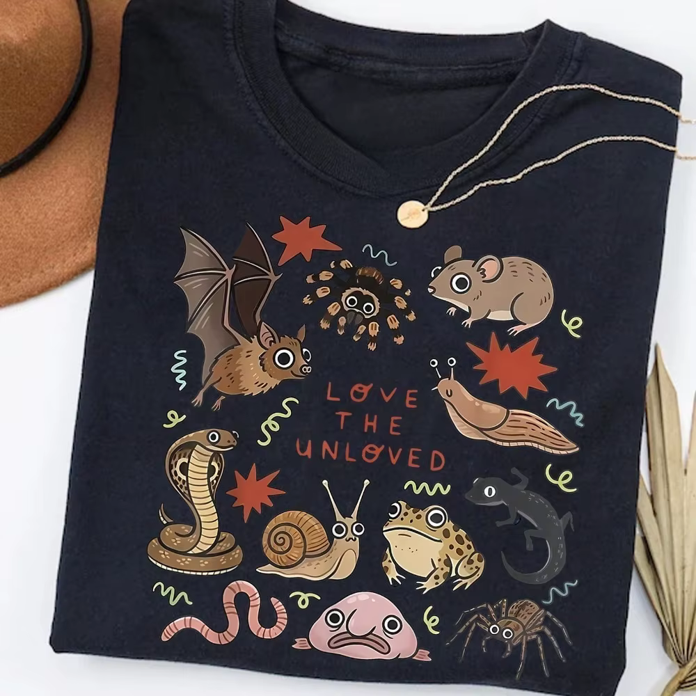 T-shirt « Love The Unloved » – Motif animal mignon et original