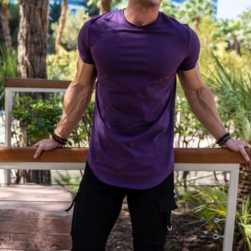 T-shirt de Fitness musculaire T-shirts d'été pour hommes