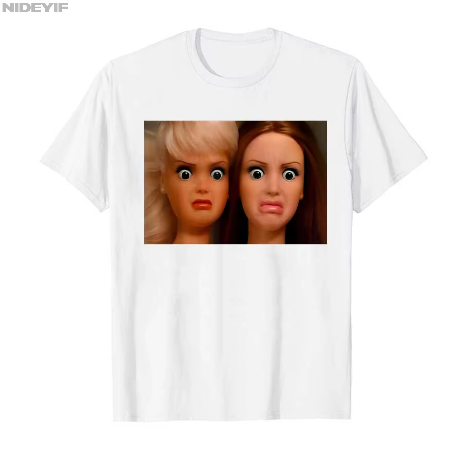 Disgusting poupée visage T-shirt pour hommes femmes 100% coton t-shirts à manches courtes hauts 1203-2
