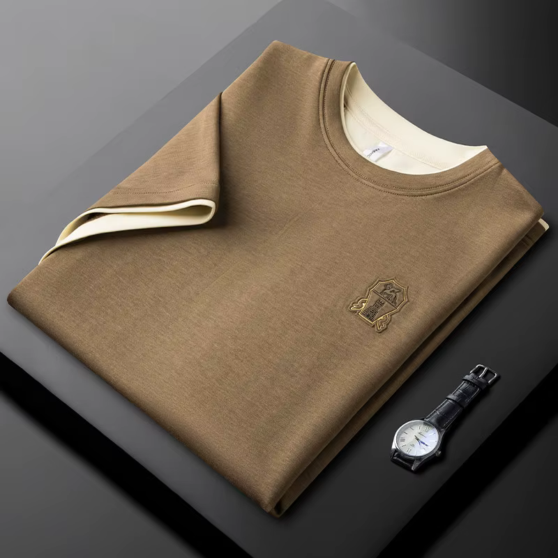Chemises polo pour hommes Minglu 100% coton