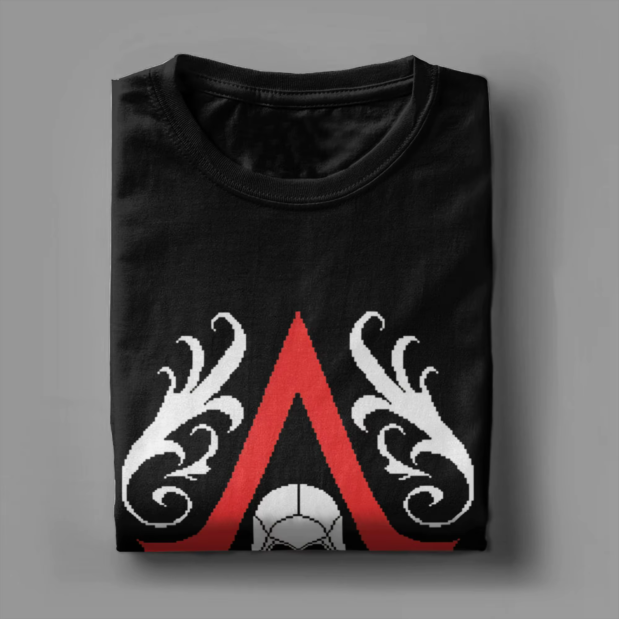 Assassins Creed Pixels T-Shirt d'été décontracté en pur coton