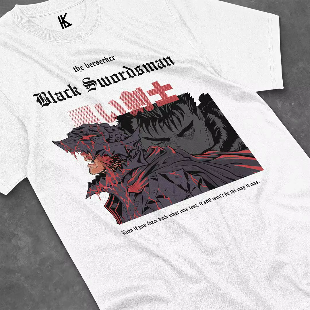 T-shirt unisexe en coton inspiré de l'anime Berserk, Guts, cadeau, nouveau