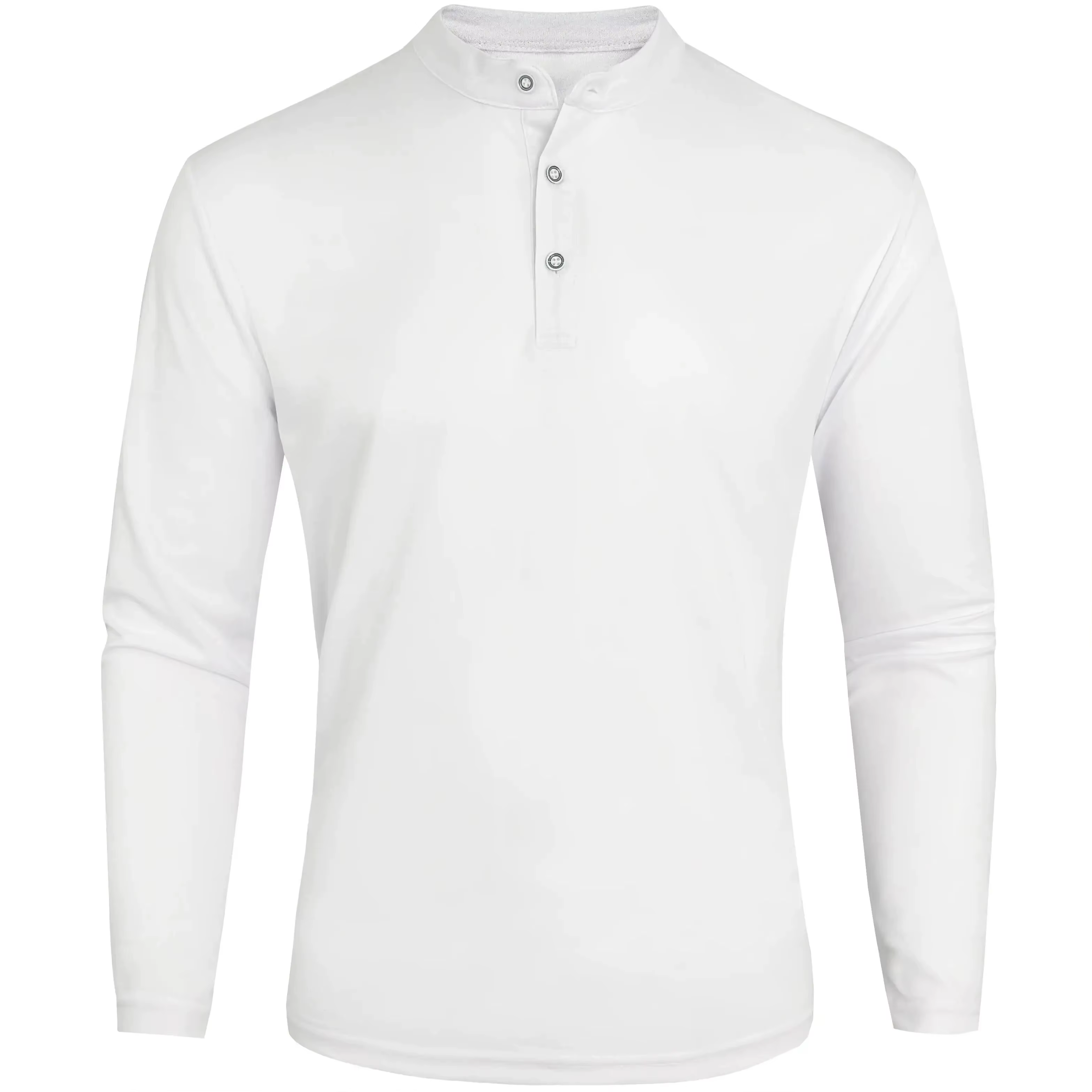 Hommes de Henry Col Manches Longues Polo Chemise