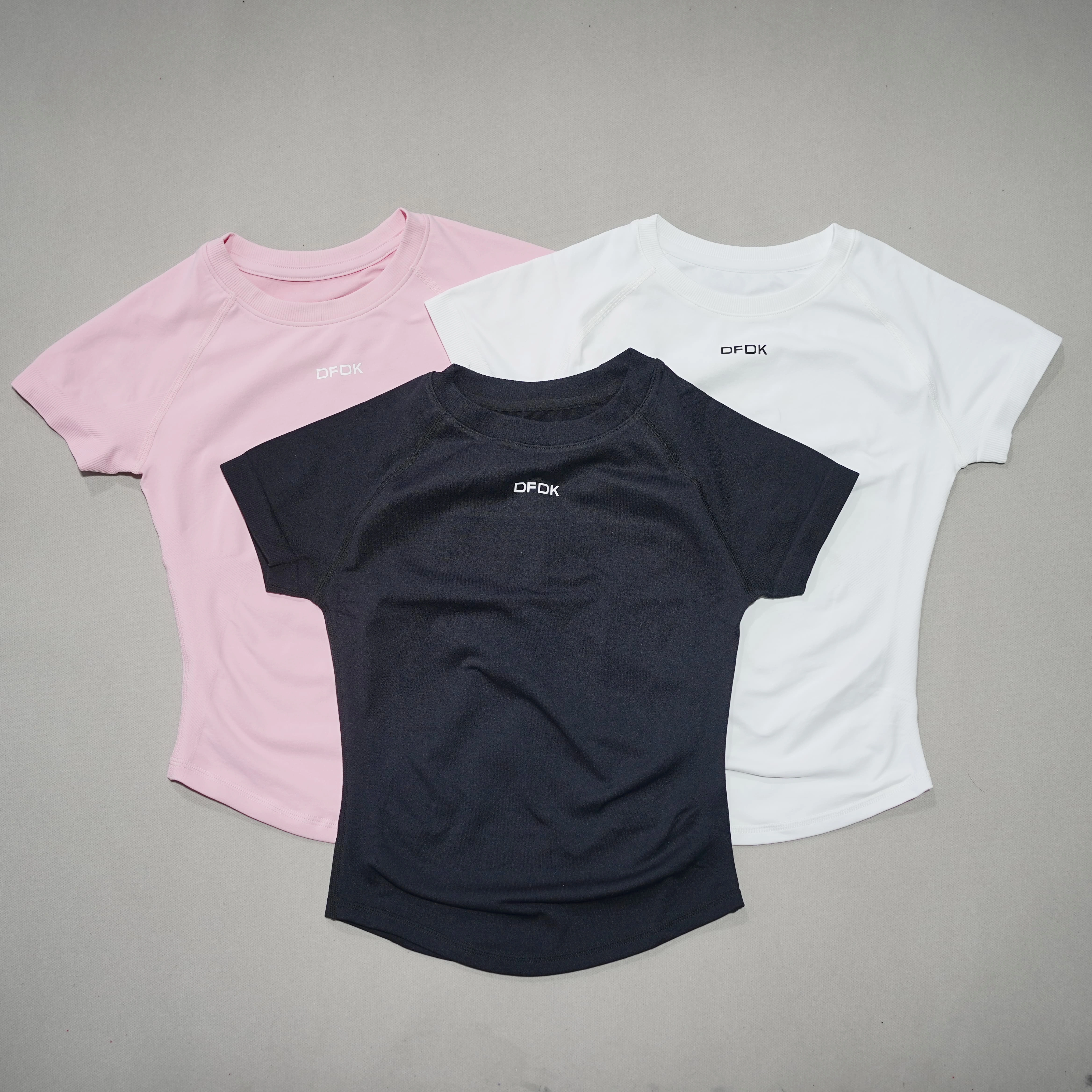 DFDK T-shirt de sport à col rond pour femme